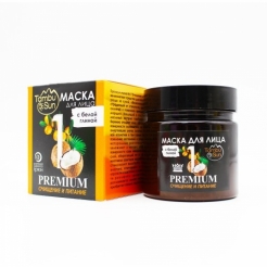 Маска для лица с белой глиной PREMIUM №1 Очищение и питание «Tambusun»150 мл.